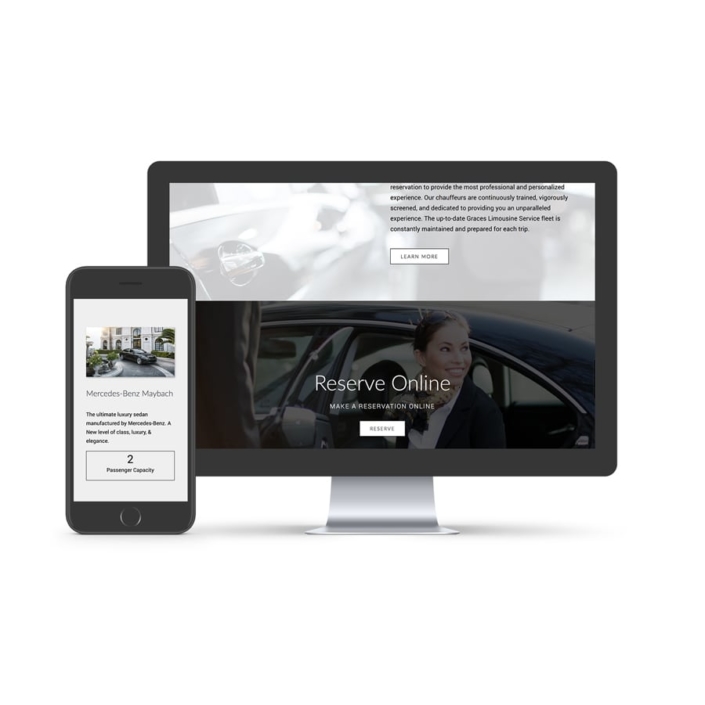 web design for graces limo