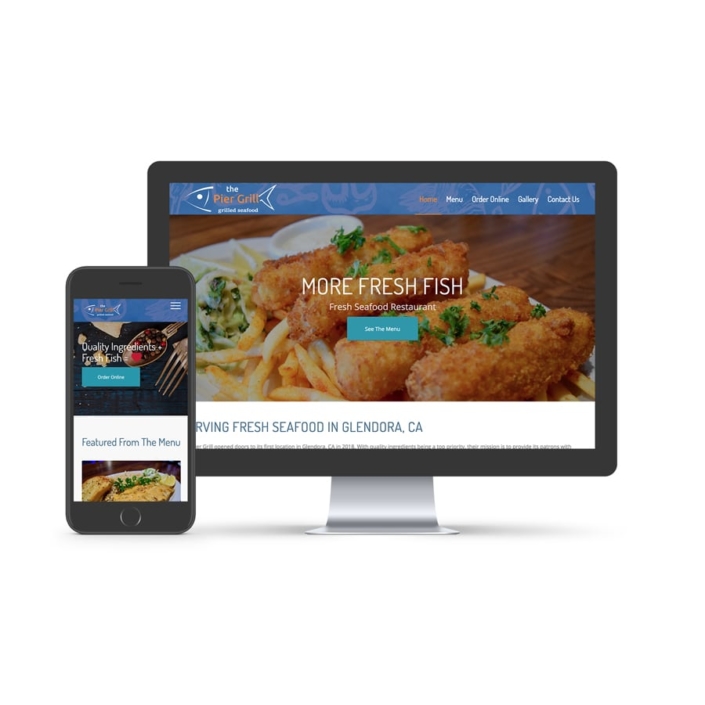 seafood restaurant website design