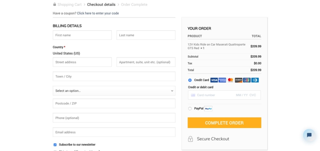 shorter checkout to boost ecommerce conversion rates